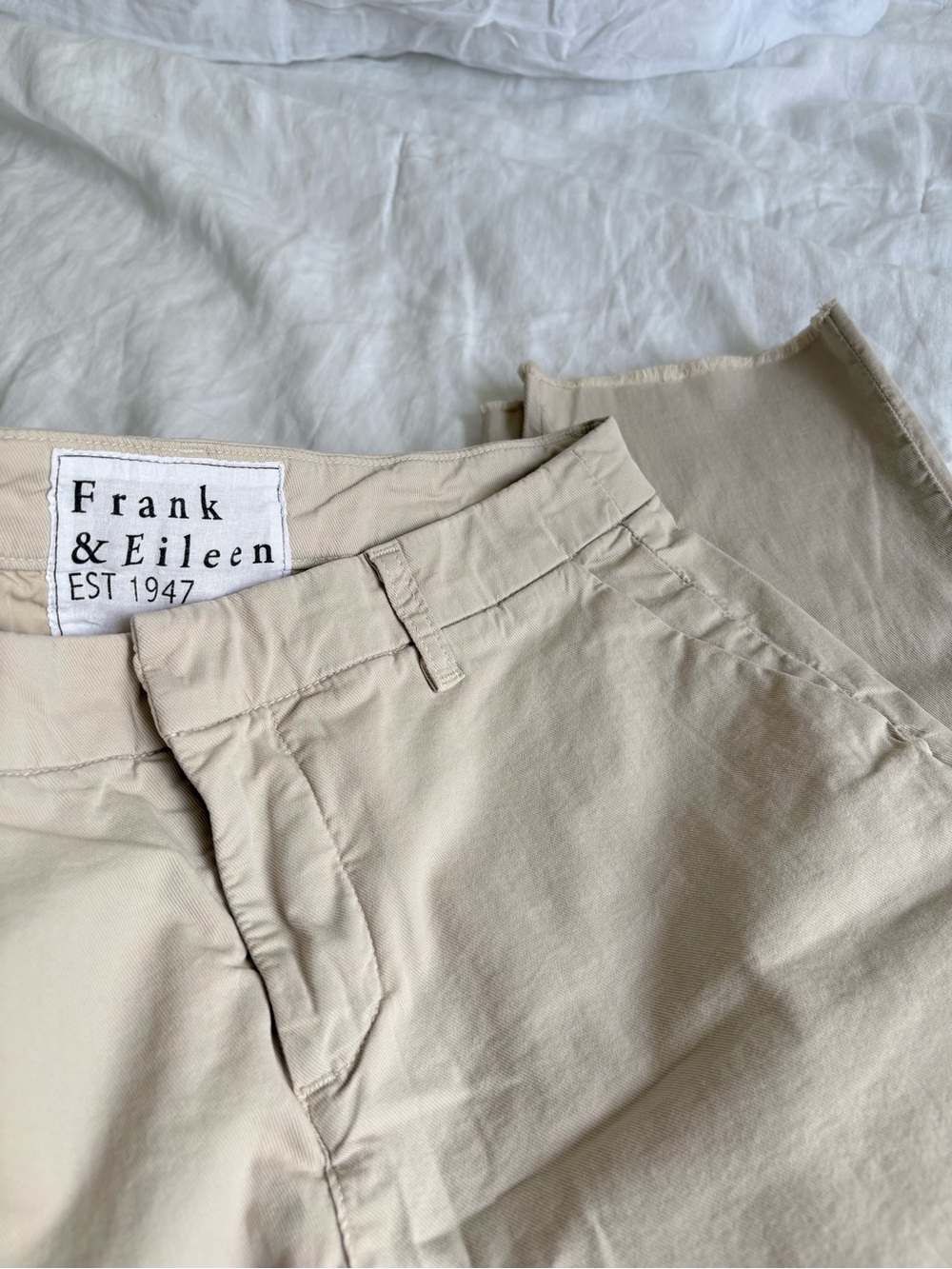 Frank & Eileen Women's Tan Cropped Jeans